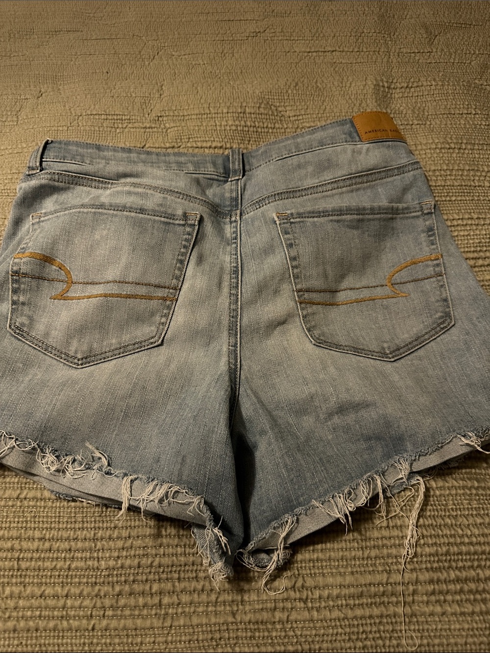 American Eagle Outfitters Light Wash Denim Cutoff Shorts